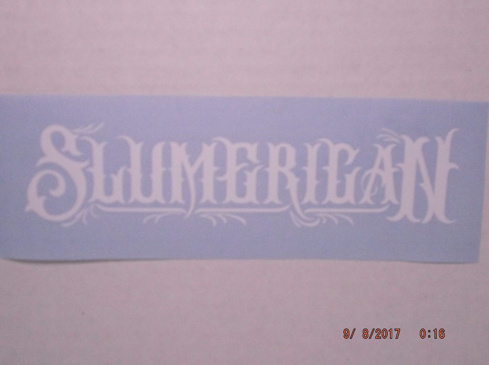 Fancy Slumerican Decal 36″ Wide for Car, Truck, Window, or Smooth Surface