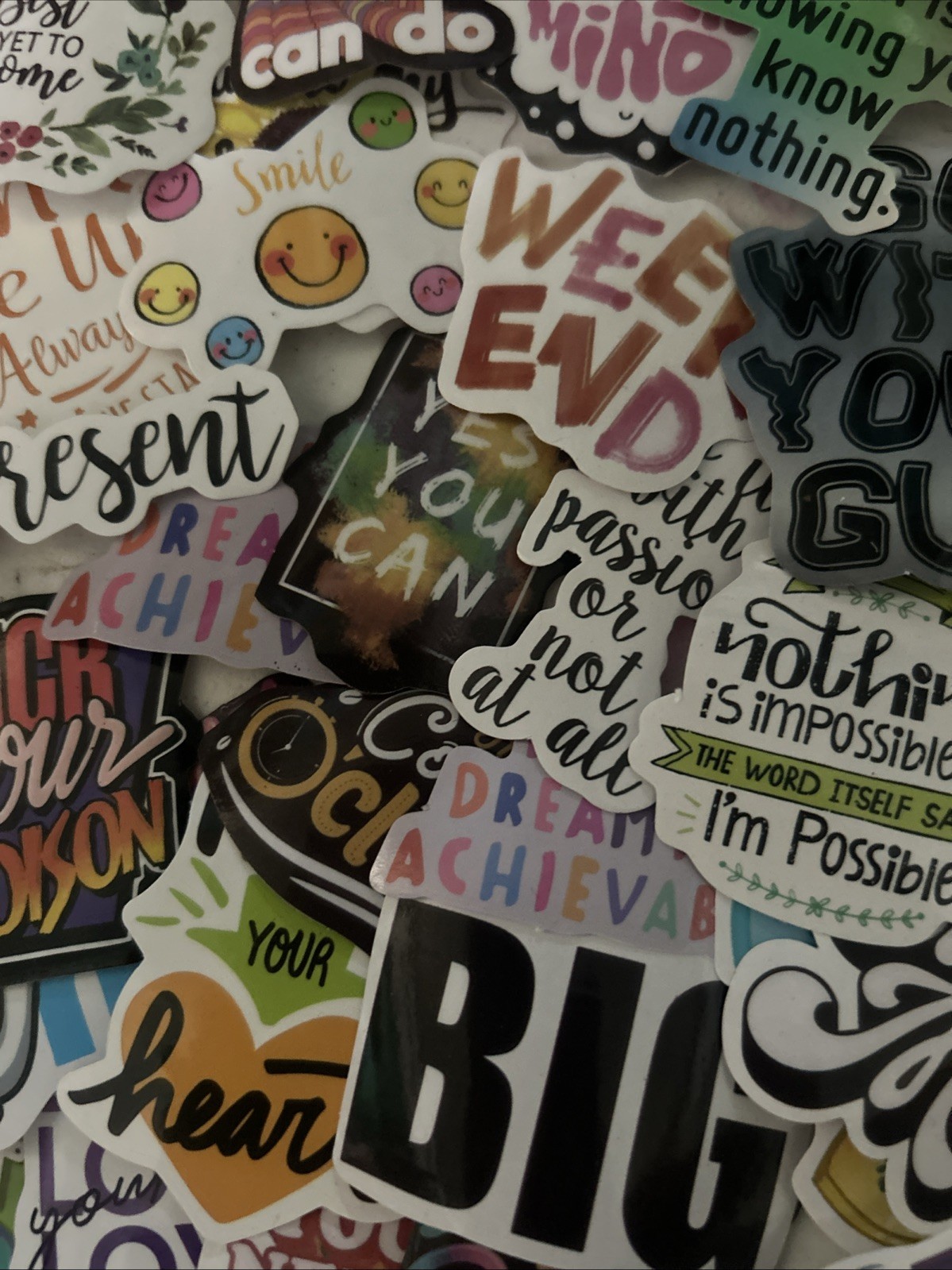 Stickers Pack of 30 ~positive affirmations and phrases