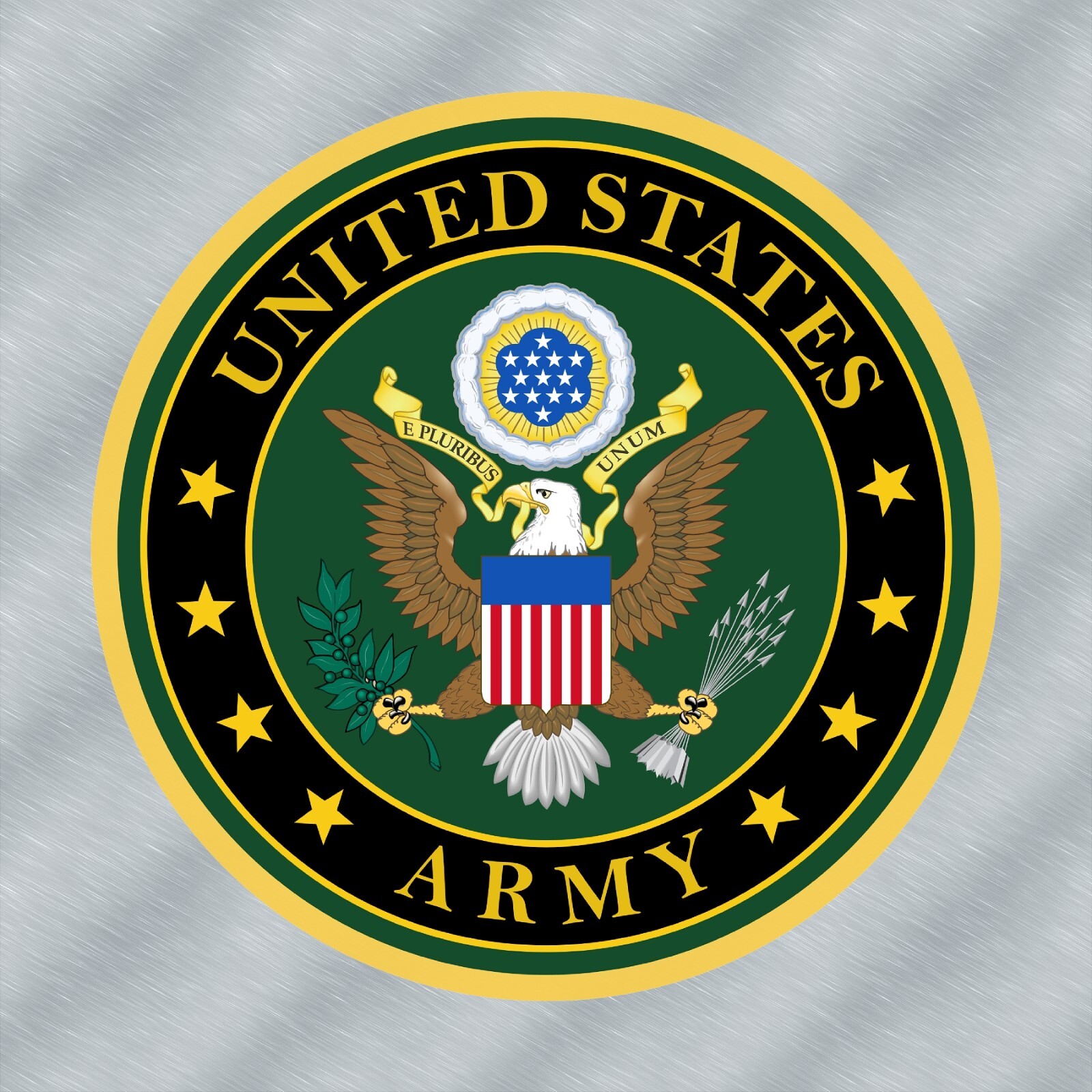 Army Service Laminated Sticker Choose from 2″, 3″, 4″, 5″ or 6″ Sizes for Laptop