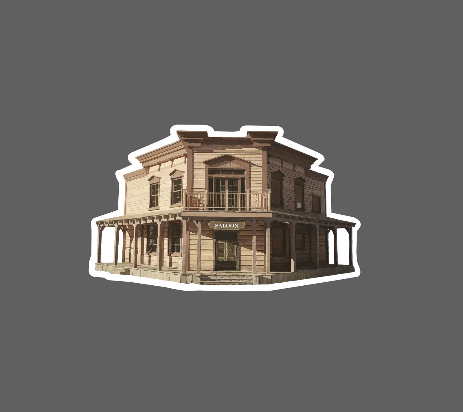 Saloon Sticker Town Old West Waterproof – Buy Any 4 For $1.75 EACH Storewide!