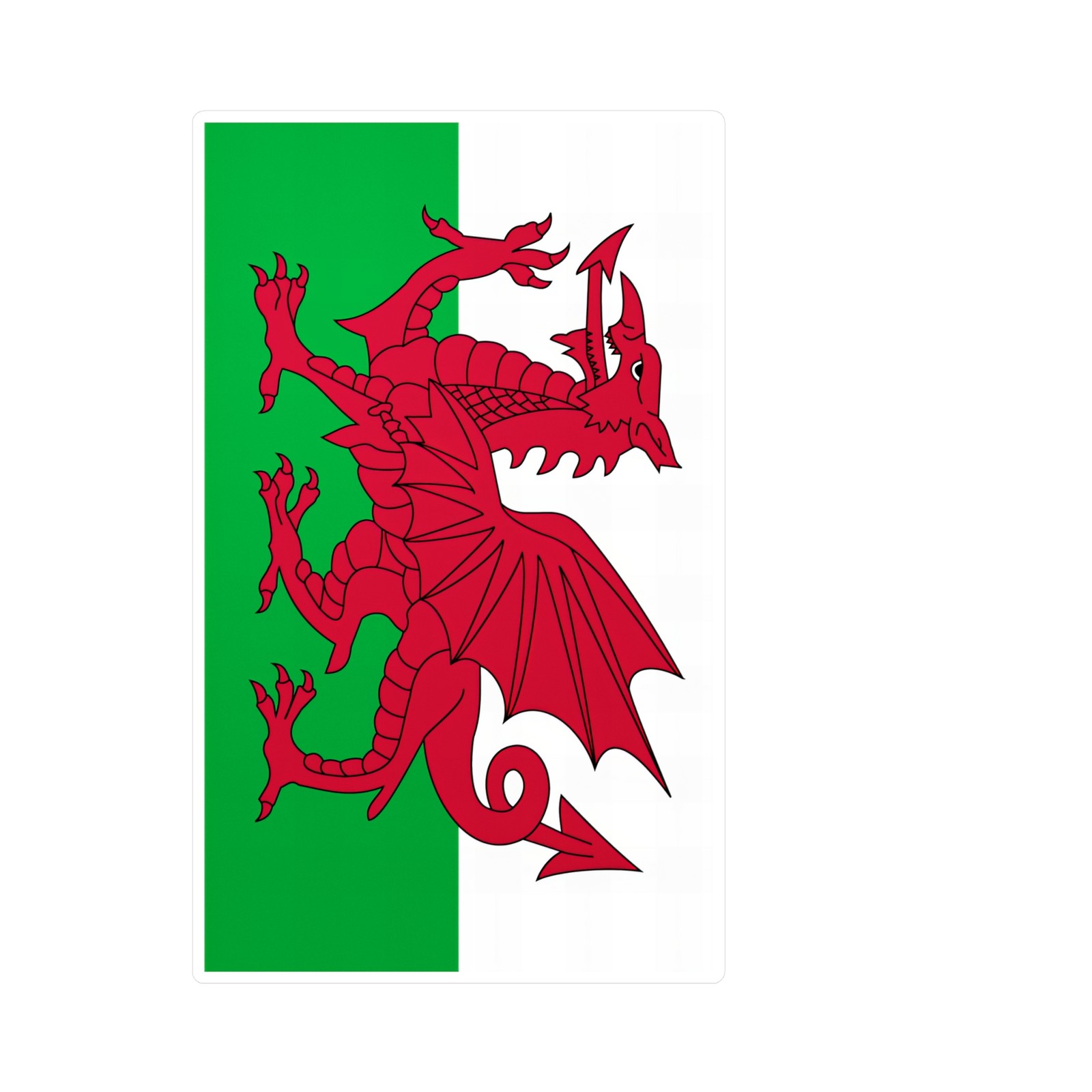 Wales Flag World Country Sticker Waterproof Vinyl Decal Die-Cut Car Laptop