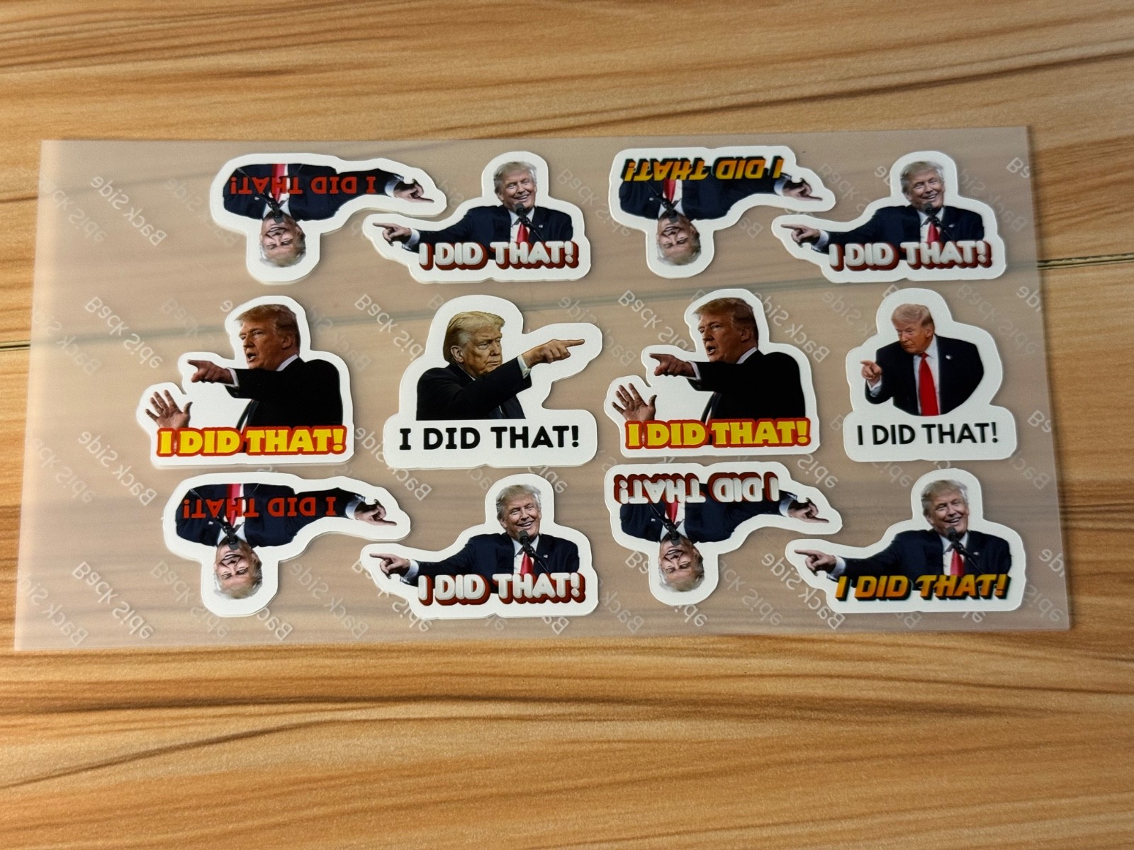 Trump “I DID THAT” Stickers 50pcs Mixed Political Vinyl Decals for Gas Pump 1″
