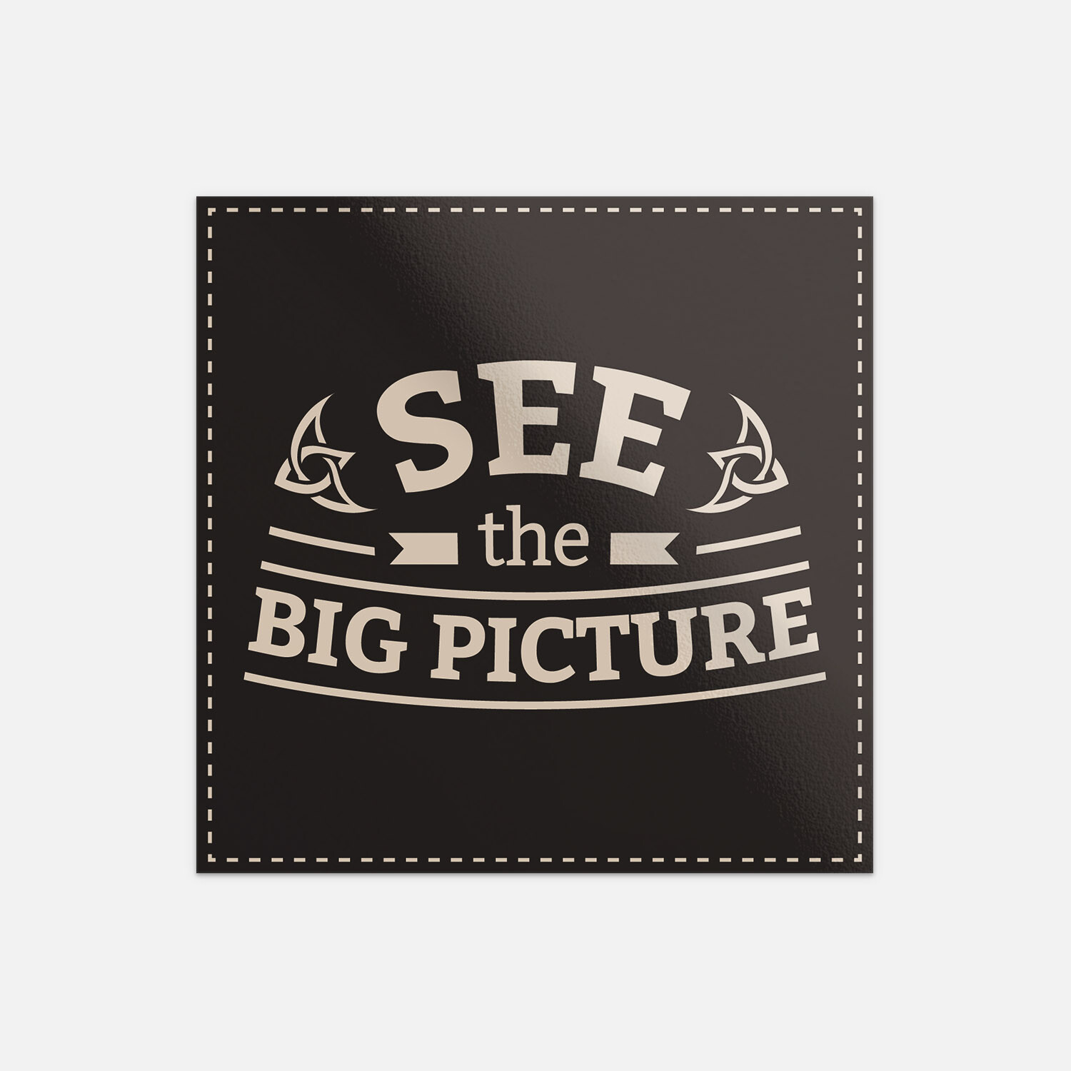 See The Big Picture Retro Slogan Vinyl Sticker Decal