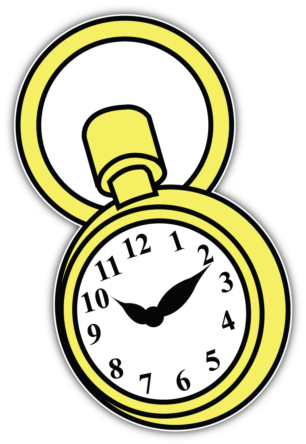 Watches Alice In Wonderland Cartoon Sticker Bumper Decal – ”SIZES”