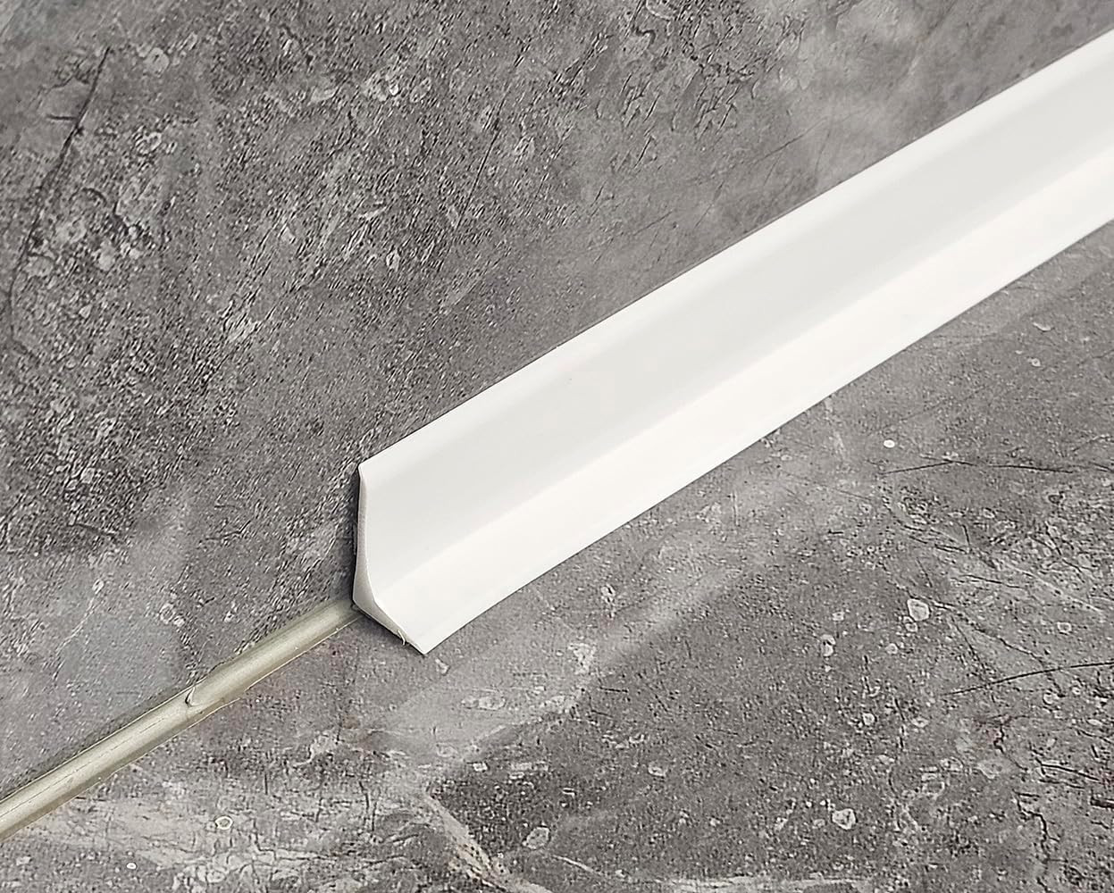 Wall & Floor Molding Trim, Peel and Stick, Flexible, Self Adhesive, L-Shape, Min