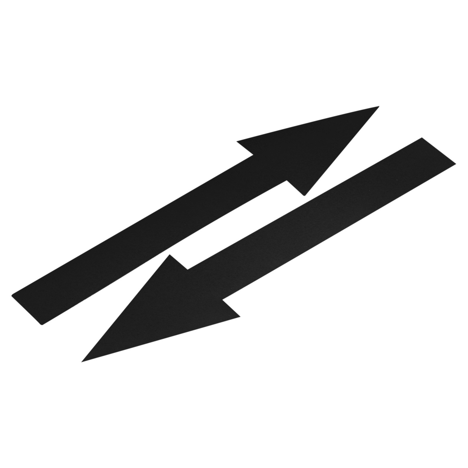 15Pcs Arrow Sticker 20×2.5cm Removable Self Adhesive Waterproof Signs Black