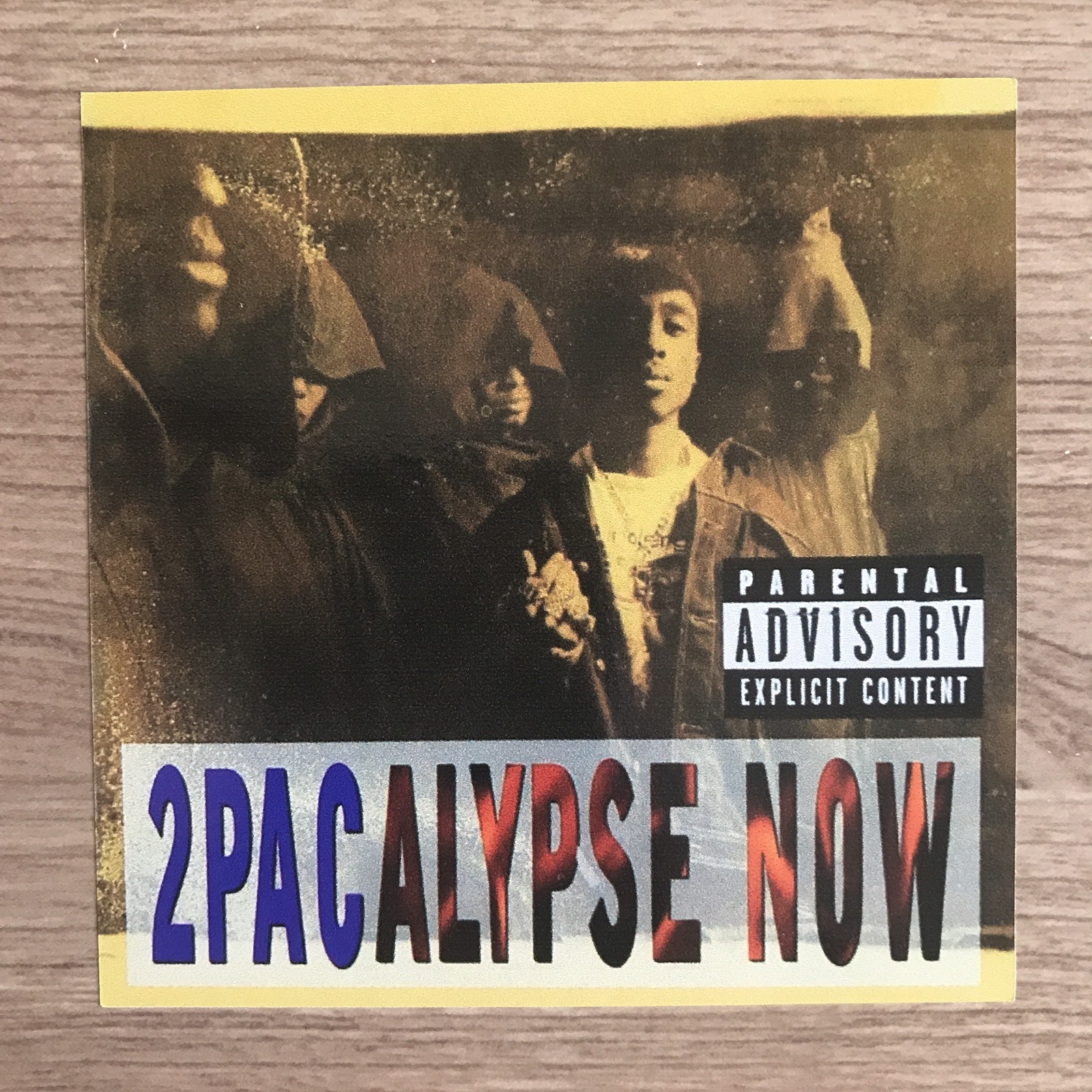 2pac Tupac Shakur 2pacalypse Now Album Cover 4″ Wide Vinyl Sticker – BOGO