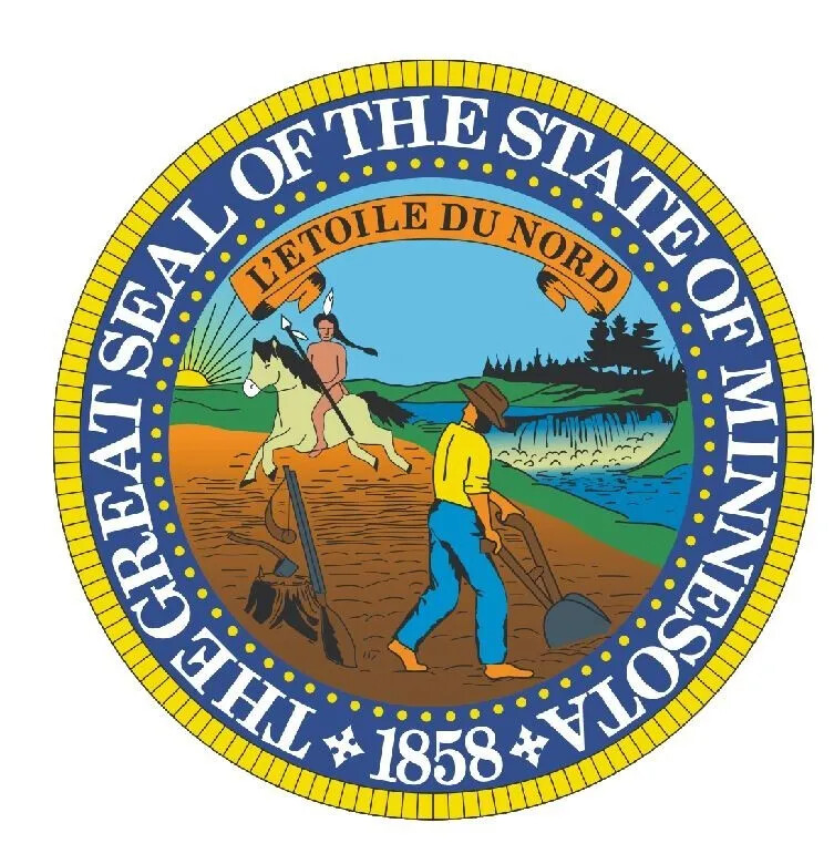 Minnesota State Seal Sticker Decal R542