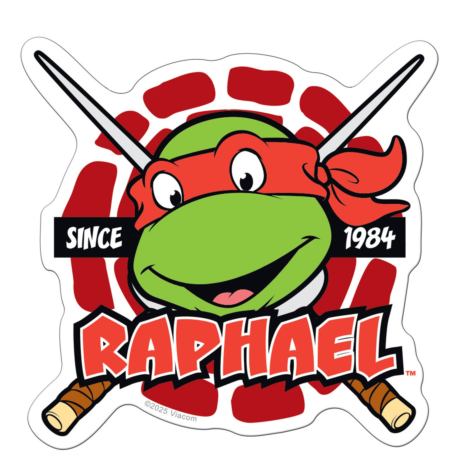 Teenage Mutant Ninja Turtles Raphael’s Head Die Cut Sticker Multi-Color