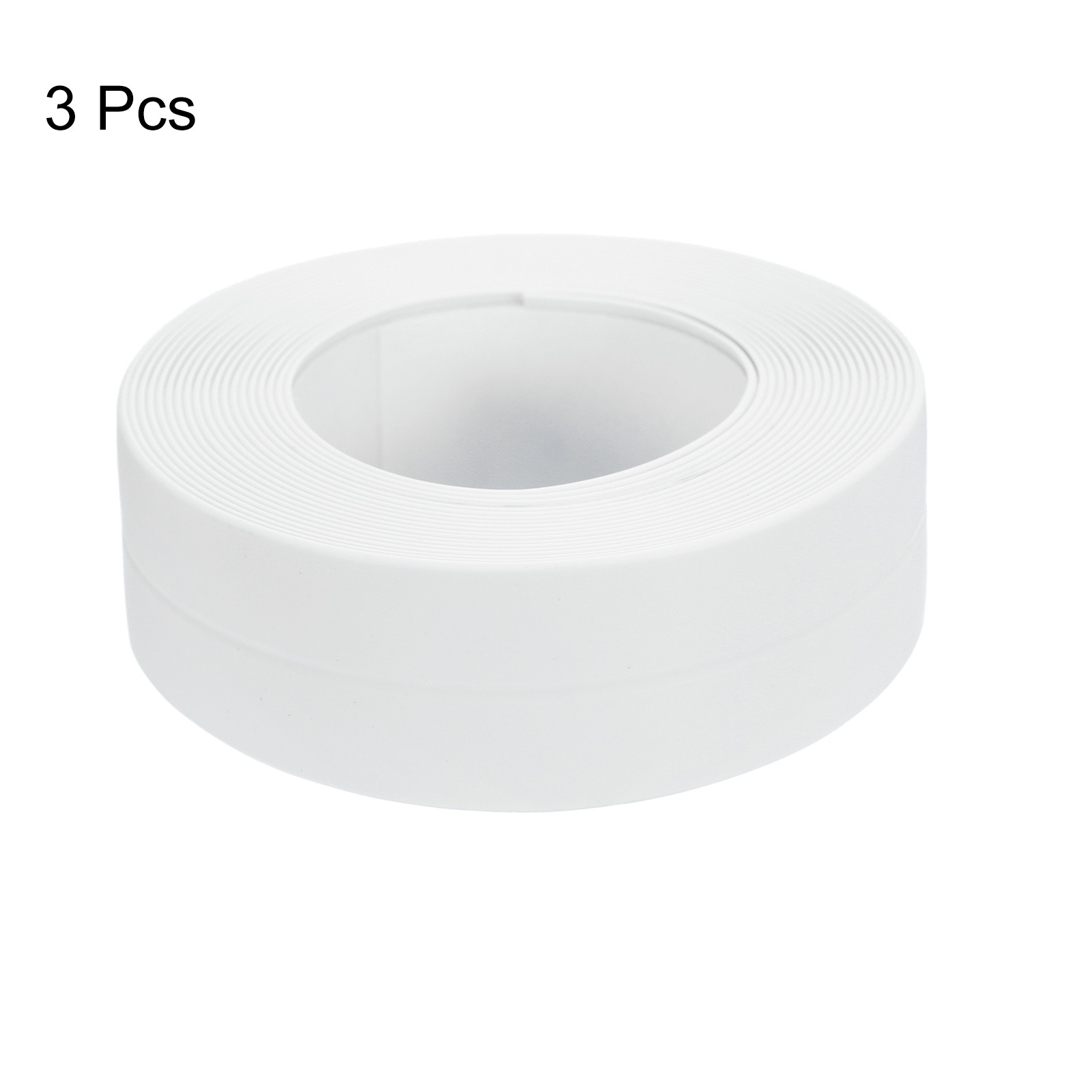 3 Rolls White Caulk Strip Waterproof, 0.87″ x 10.5Ft Bathtub Caulk Sealing Tape