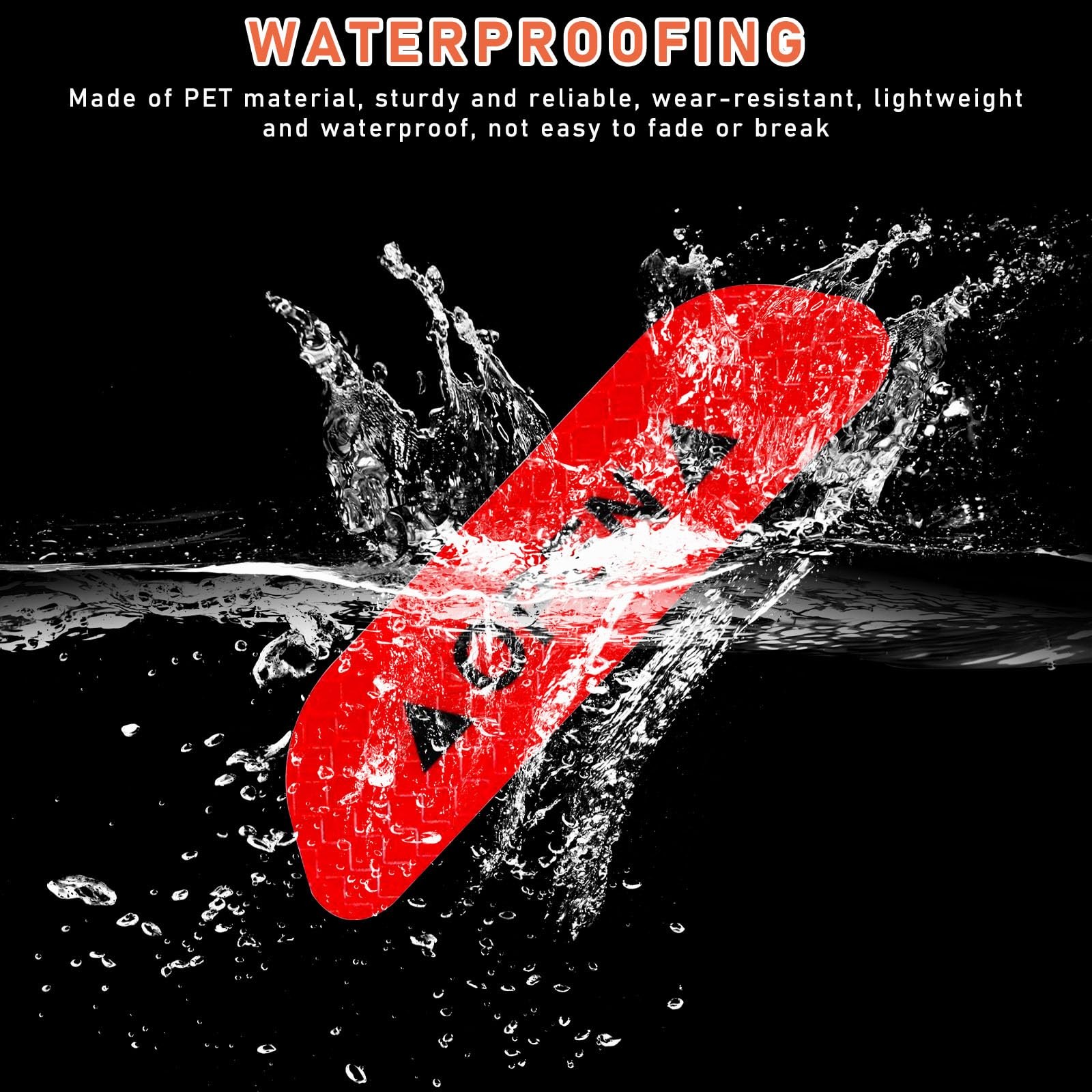 4Pcs Car Door Open Reflective Stickers Night Visibility Warning Protective Strip