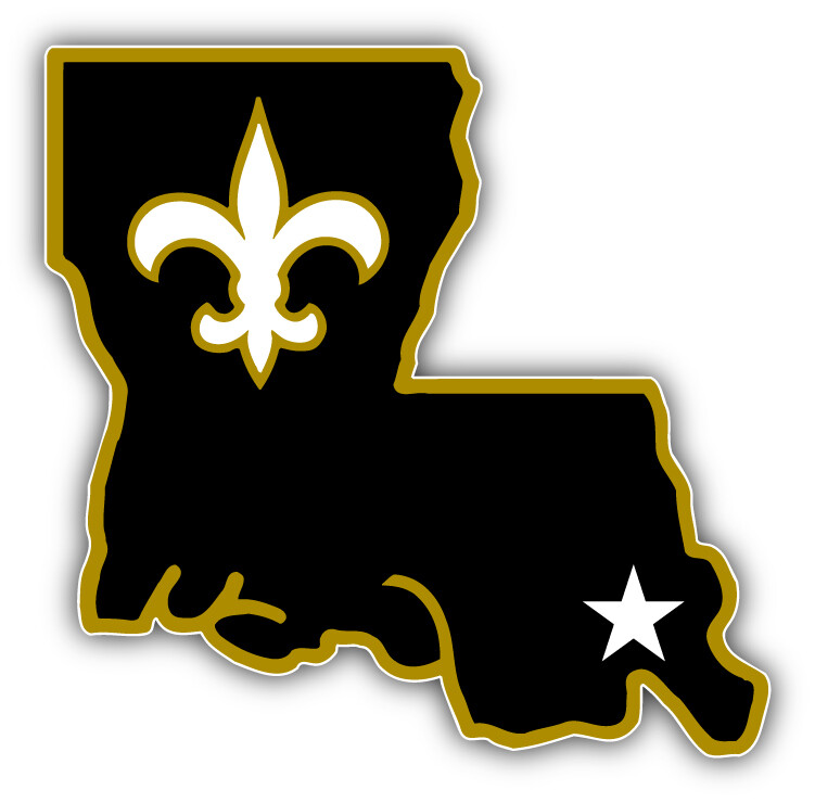 New Orleans Saints NFL Football Logo Sport Car Bumper Sticker Decal “SIZES”