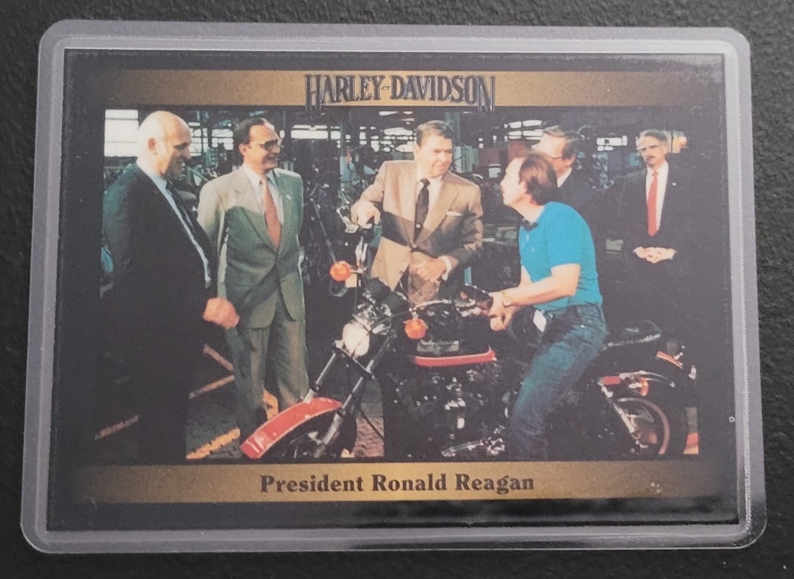 Vintage Harley Davidson Collectible Card Fridge/Locker/Cabinet Laminated Magnets