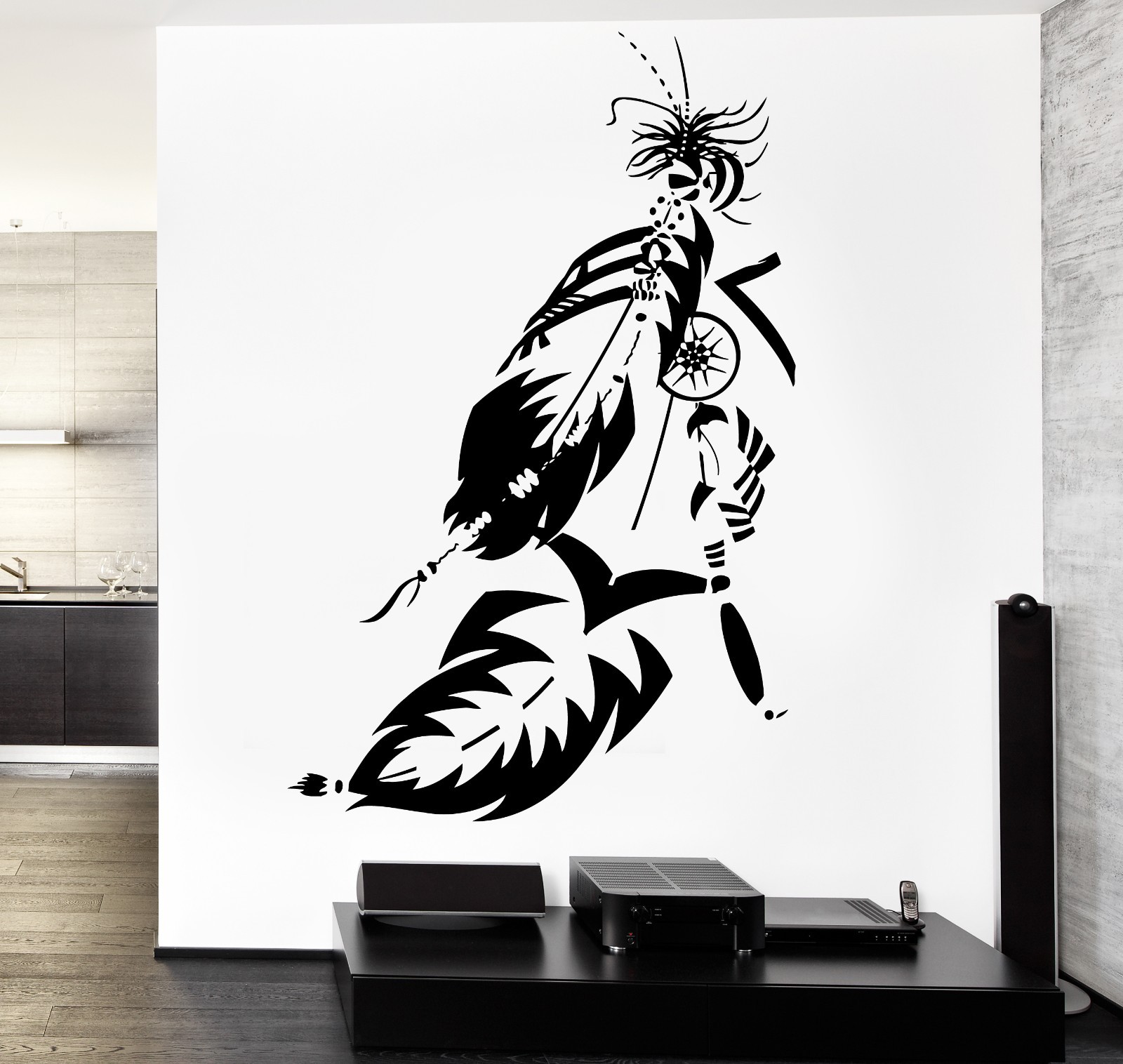 Wall Vinyl Decal Drem Catcher Dreamcatcher Feather Amazing Bedroom Decor z3775