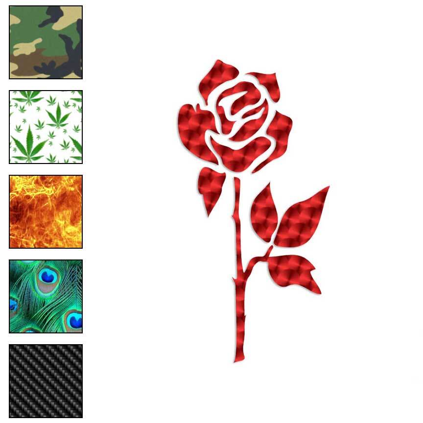 Tribal Rose Flower, Vinyl Decal Sticker, 40 Patterns & 3 Sizes, #589