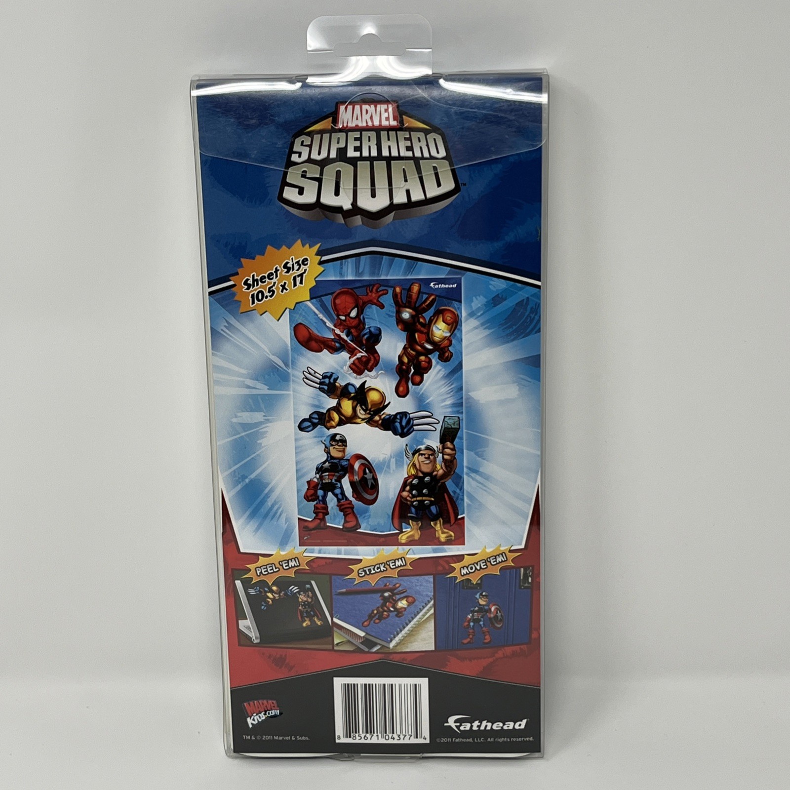 Fathead Marvel Super Hero Squad Peel & Stick Decals Thor Spider-Man Iron Man