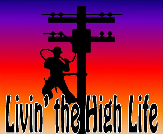 Livin’ the high life. Reflective/Matte Vinyl Decal Sticker, or Magnet. Power
