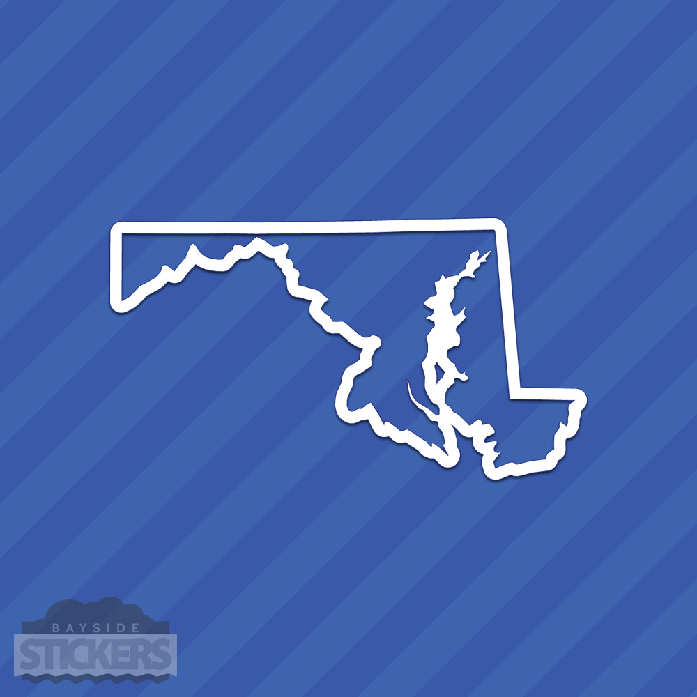 Maryland MD State Outline Vinyl Decal Sticker