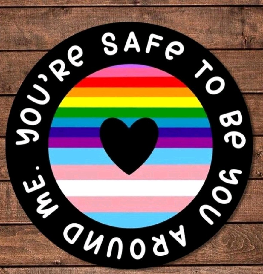 You’re Safe To Be You Around Me Sticker Pride LGBTQ Free Shipping