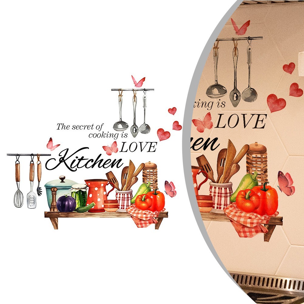 Decorative Stickers Restaurant Decor Restaurant Decor PVC Matte Material