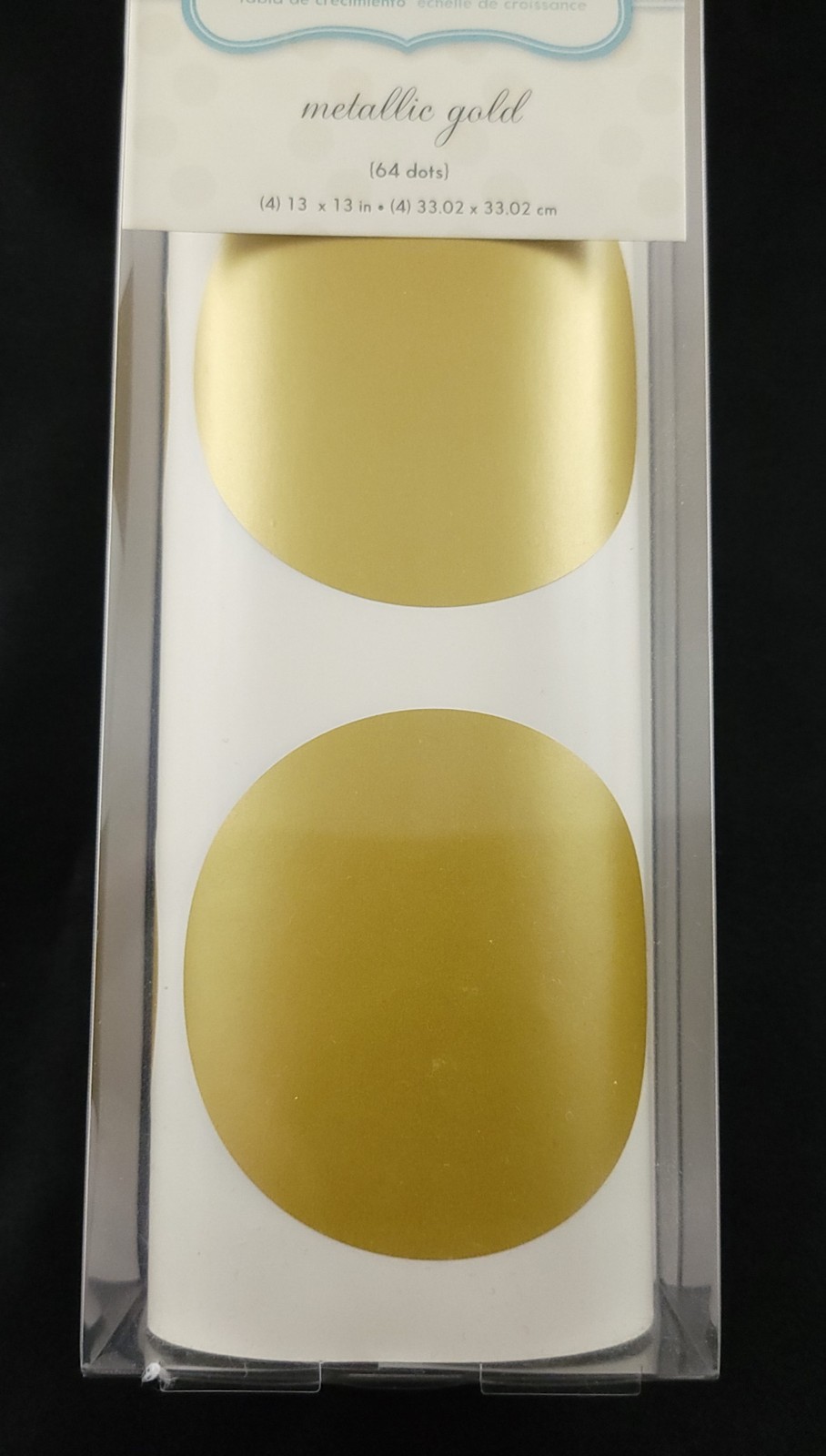 WallPops Confetti Dots Metallic Gold 64 Peel Stick Move Decorative Stickers