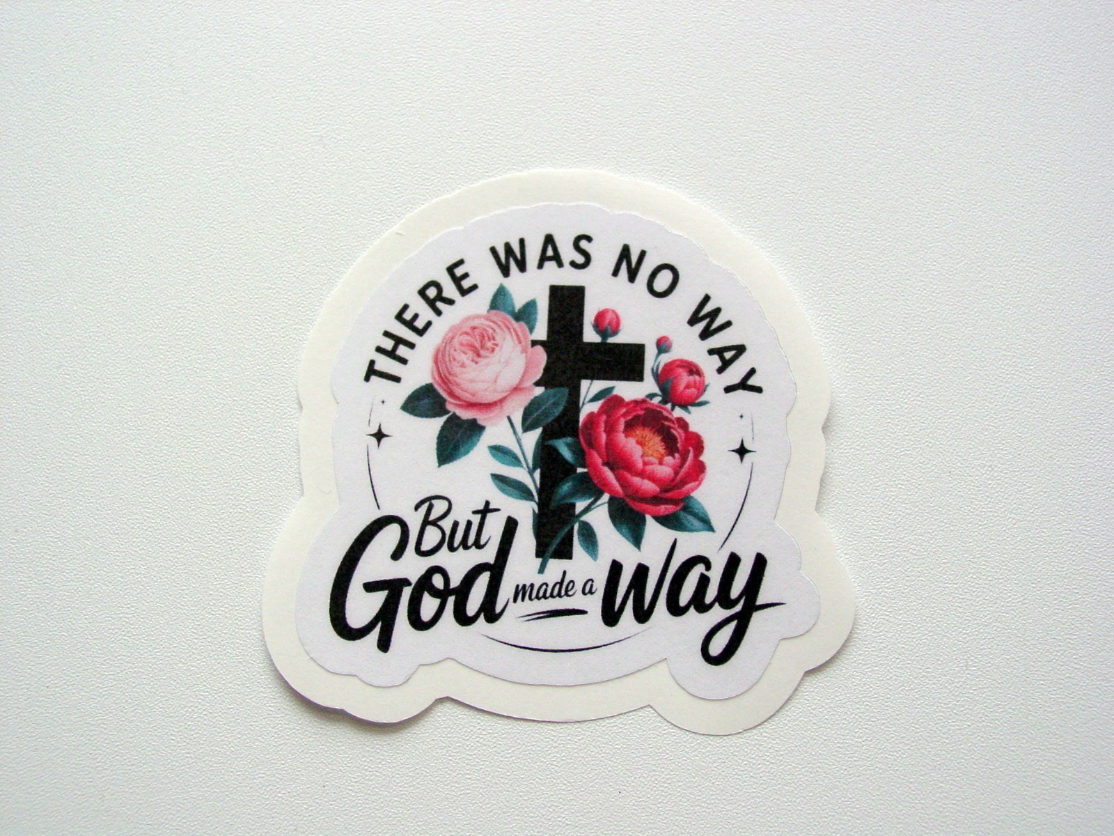 There Was No Way But God Made A Way Sticker, Tumbler Back Window Sticker