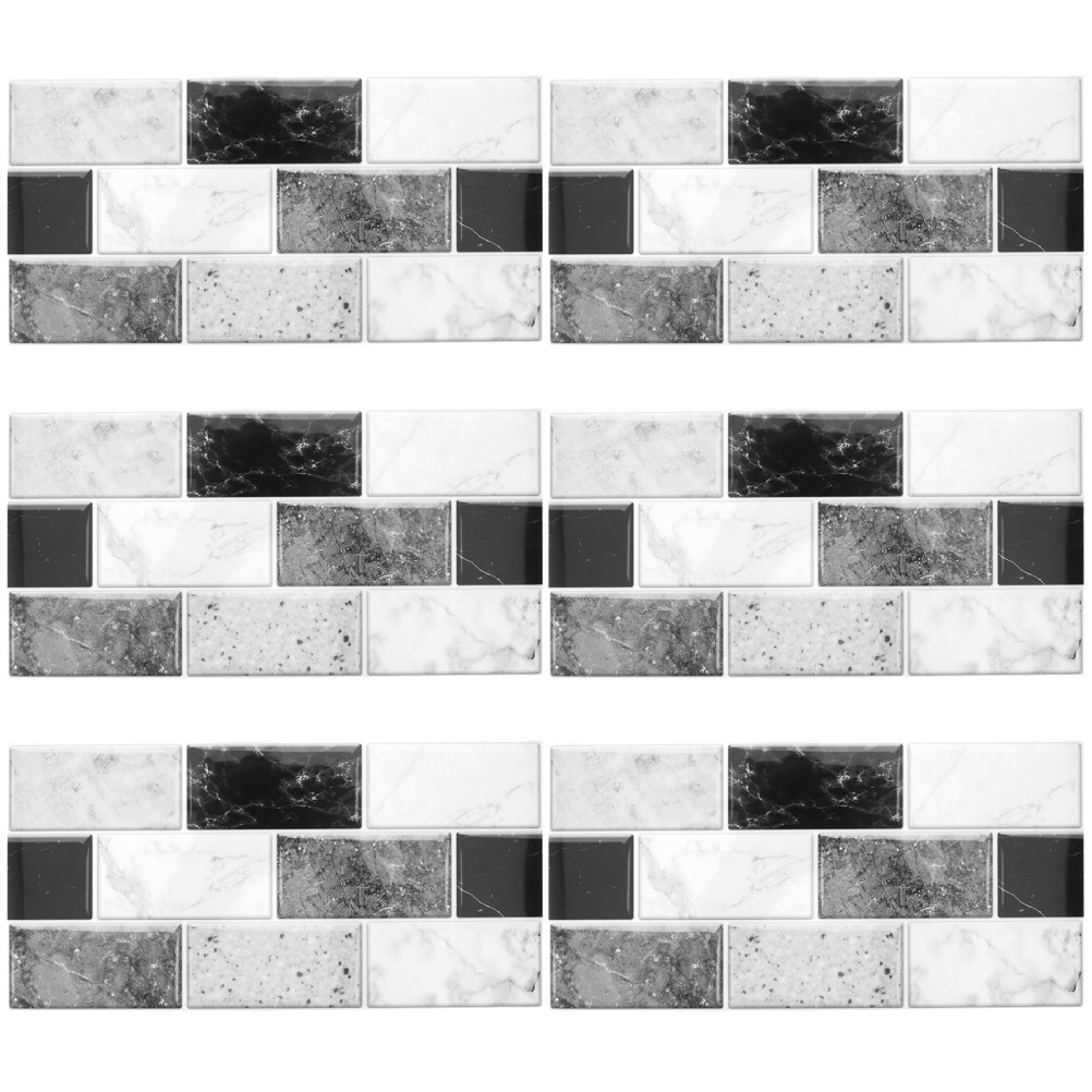 Peel and Stick Tile Backsplash for Bathroom and Kitchen with PVC Material