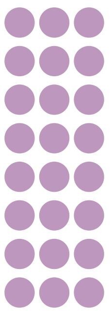 1″ Lilac Round Label Dots Stickers Color Coding Inventory 1 Inch Dot