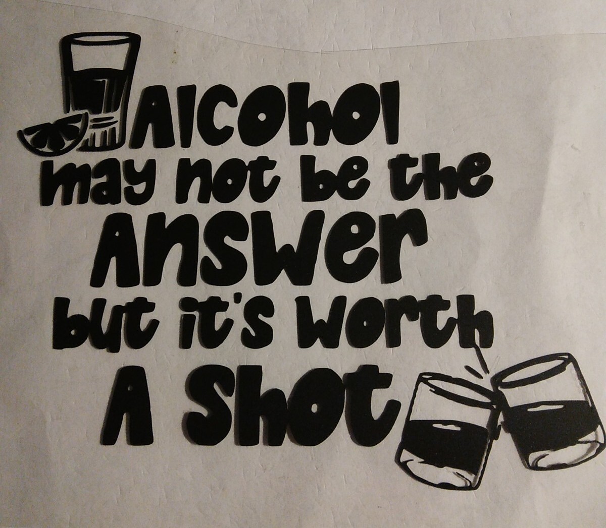 Alcohol Decal