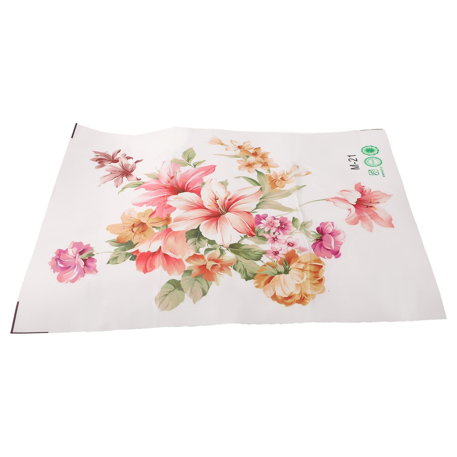Wall Sticker Romantic Flowers Waterproof For Room Decoration Wedding Decoration