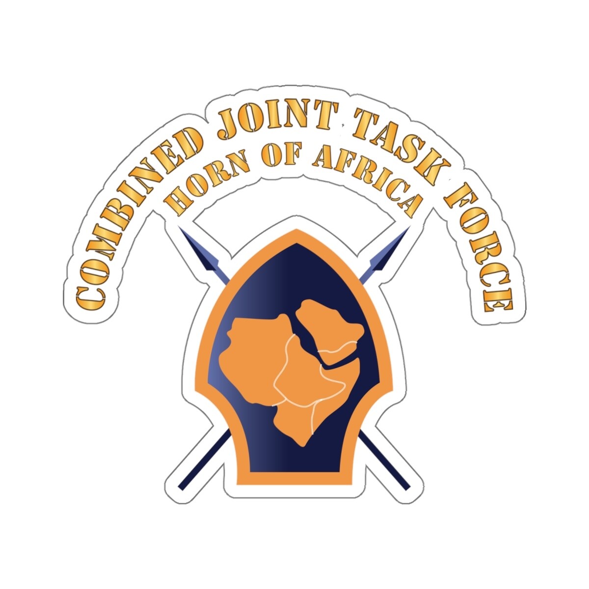 Kiss-Cut Stickers – Combined Joint Task Force – Horn of Africa – X 300