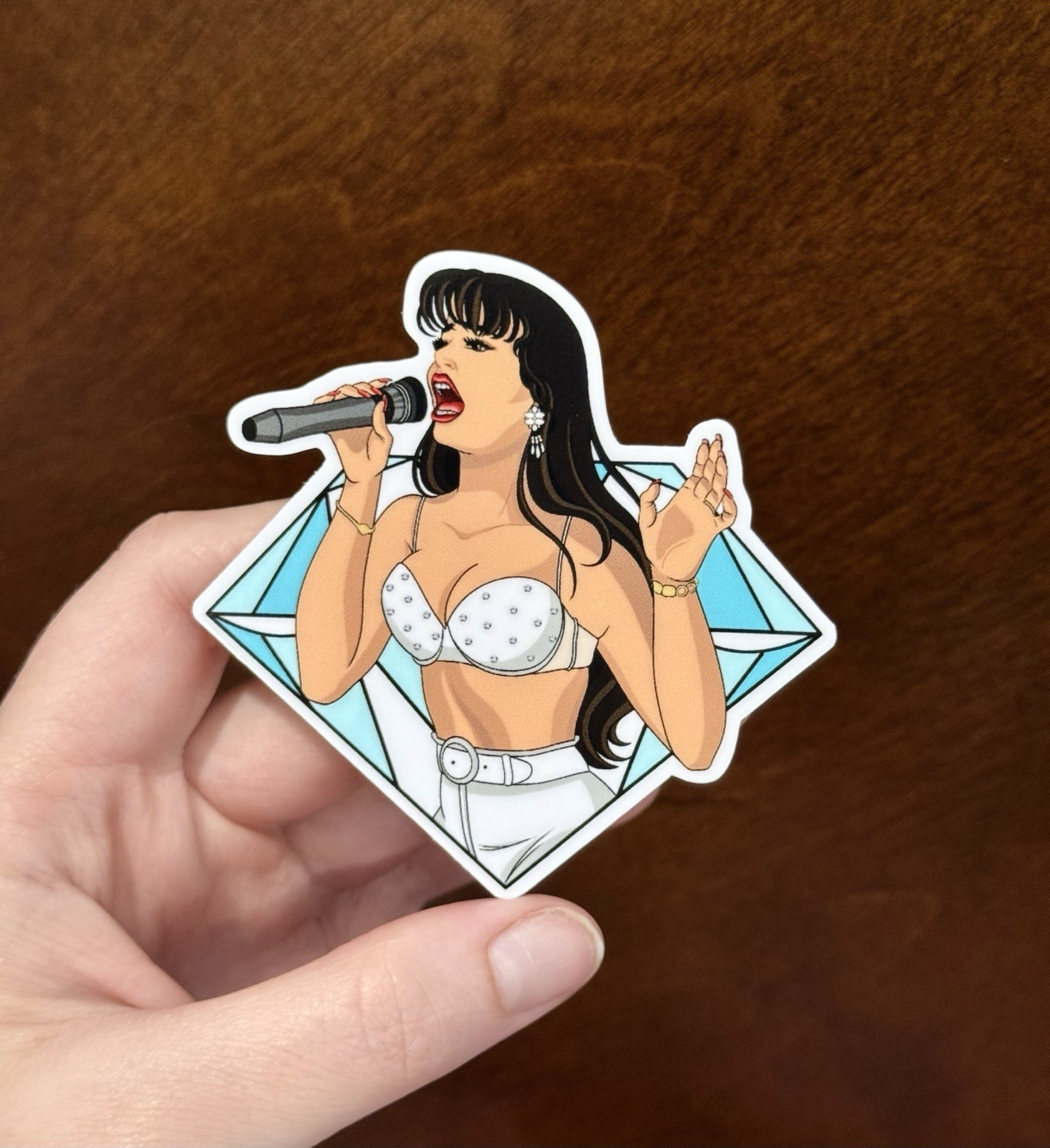 3” Selena Quintanilla Latina Singer Celebrity Vinyl Sticker