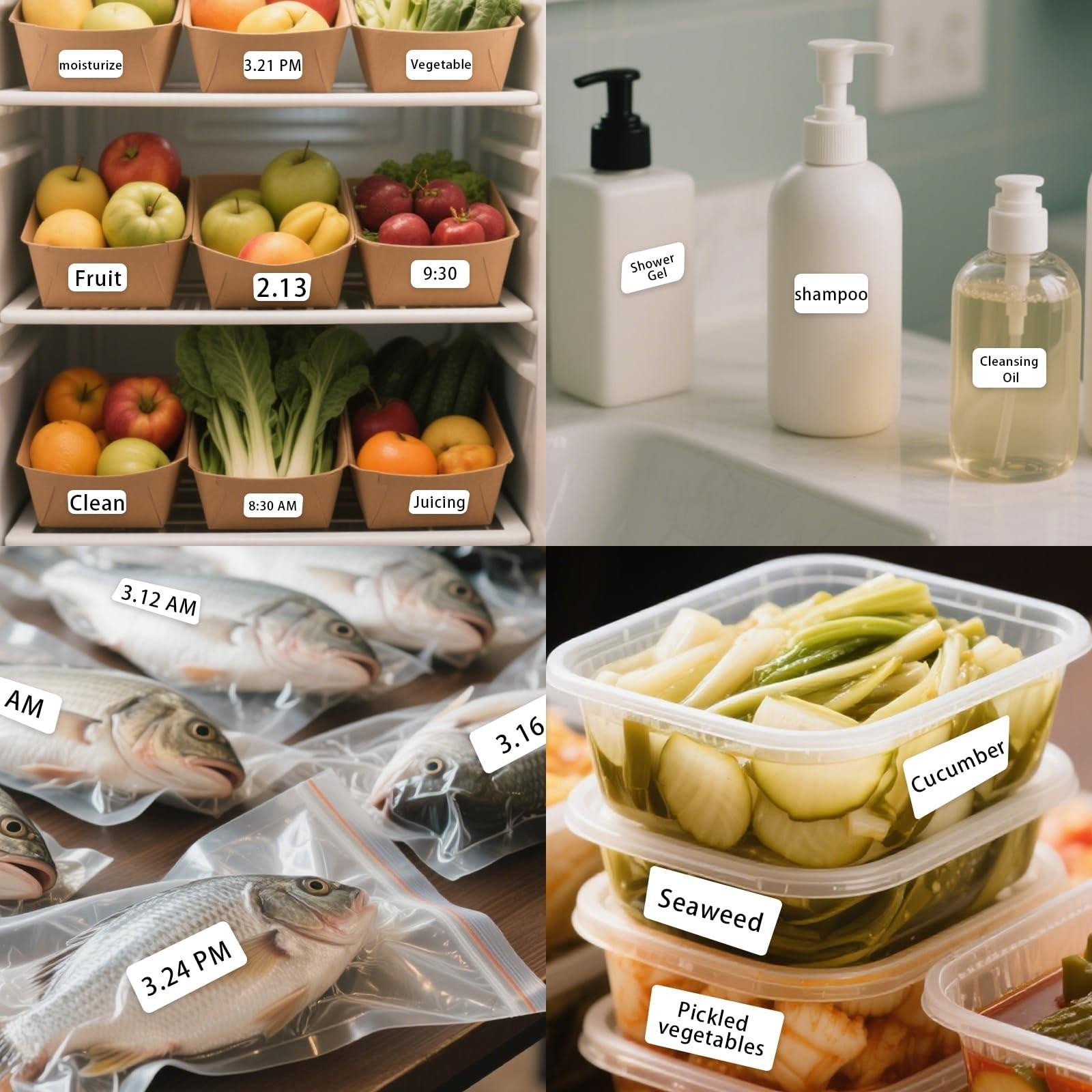 1000 Blank Removable Freezer Labels,date Label 1×2 Inch Food Storage Stickers…