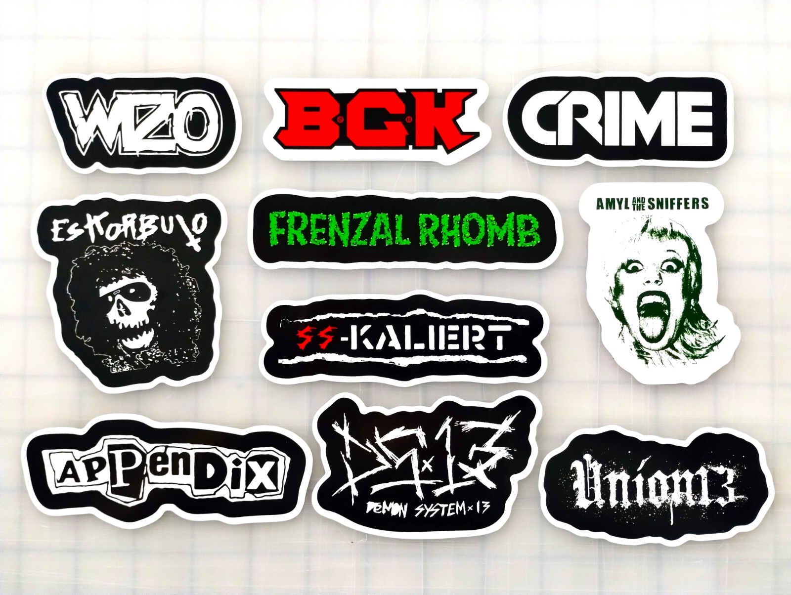 Punk Vinyl Sticker Lot (10 Stickers) Set 10
