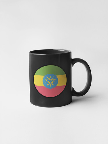 Ethiopia Flag Circle Sticker Decal