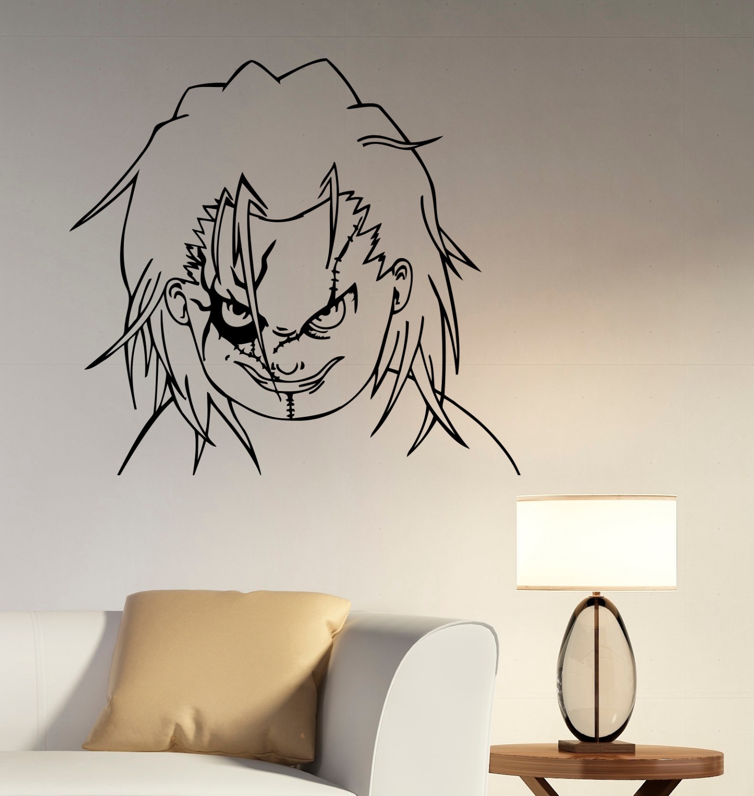 Chucky Child’s Play Wall Sticker Vinyl Decal Movie Art Bedroom Horror Decor ckp4