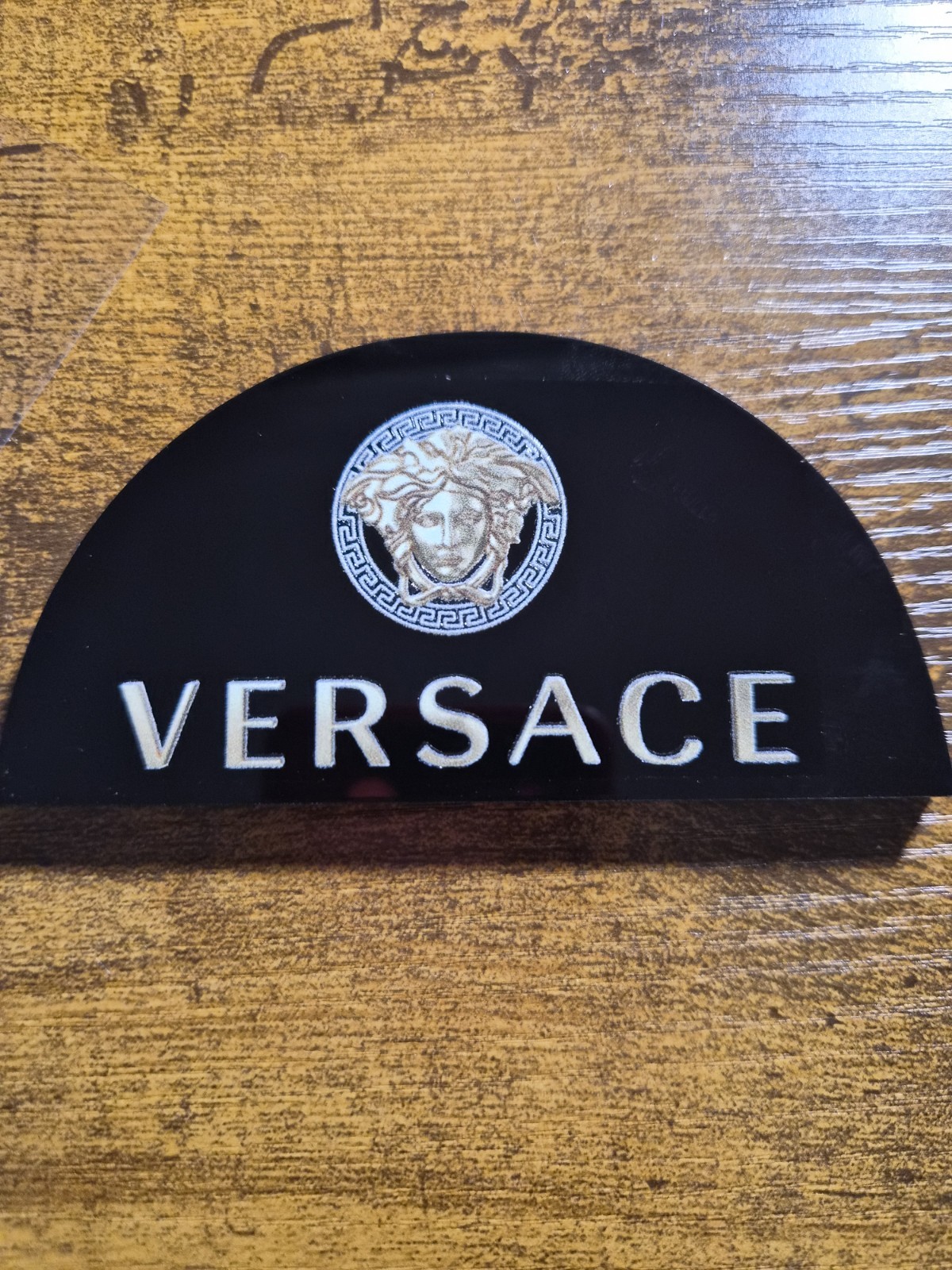 V LOGO METALLIC GOLD High Quality UV DTF Decal waterproof USA NOT VINYL