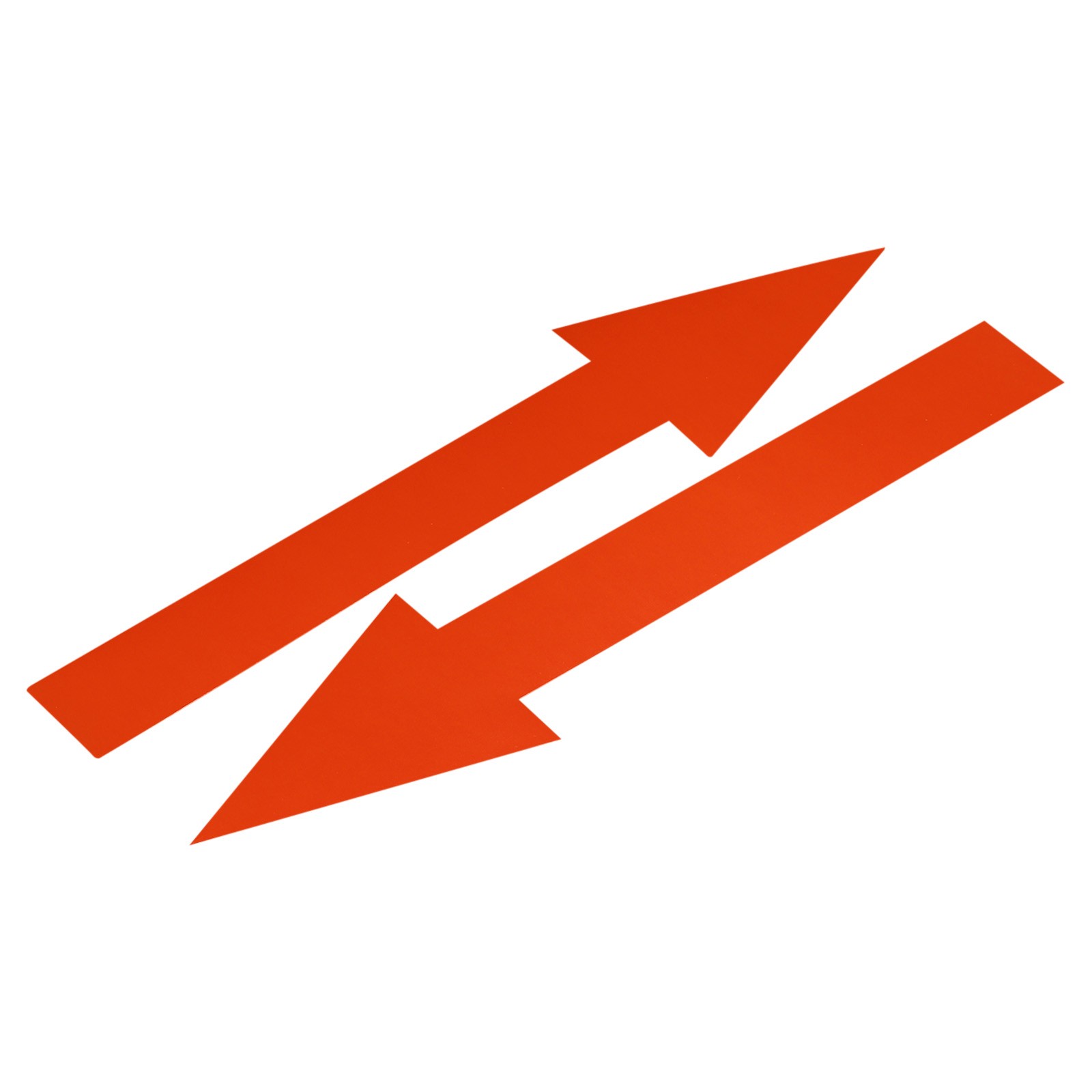 30Pcs Arrow Sticker,20×2.5cm PVC Removable Self Adhesive Waterproof Signs,Red
