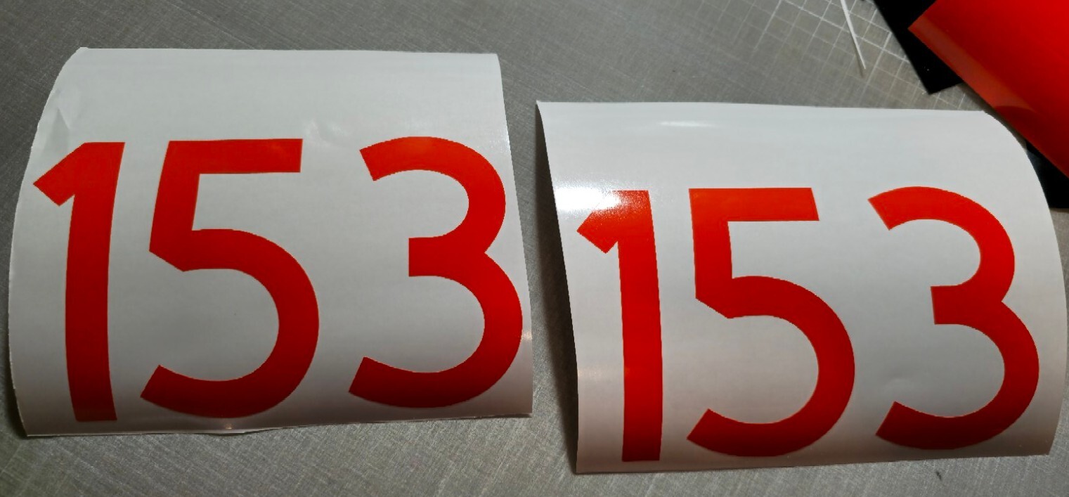 TWO Custom Mailbox Address Street Numbers Vinyl Decal House Business Door 2.0