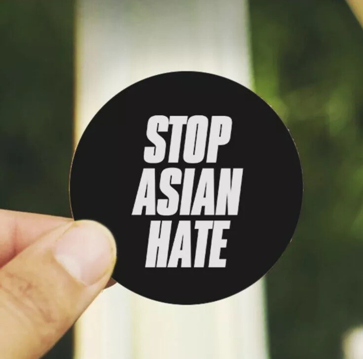 Stop Asian Hate 2” Vinyl Stickers Pack of 5
