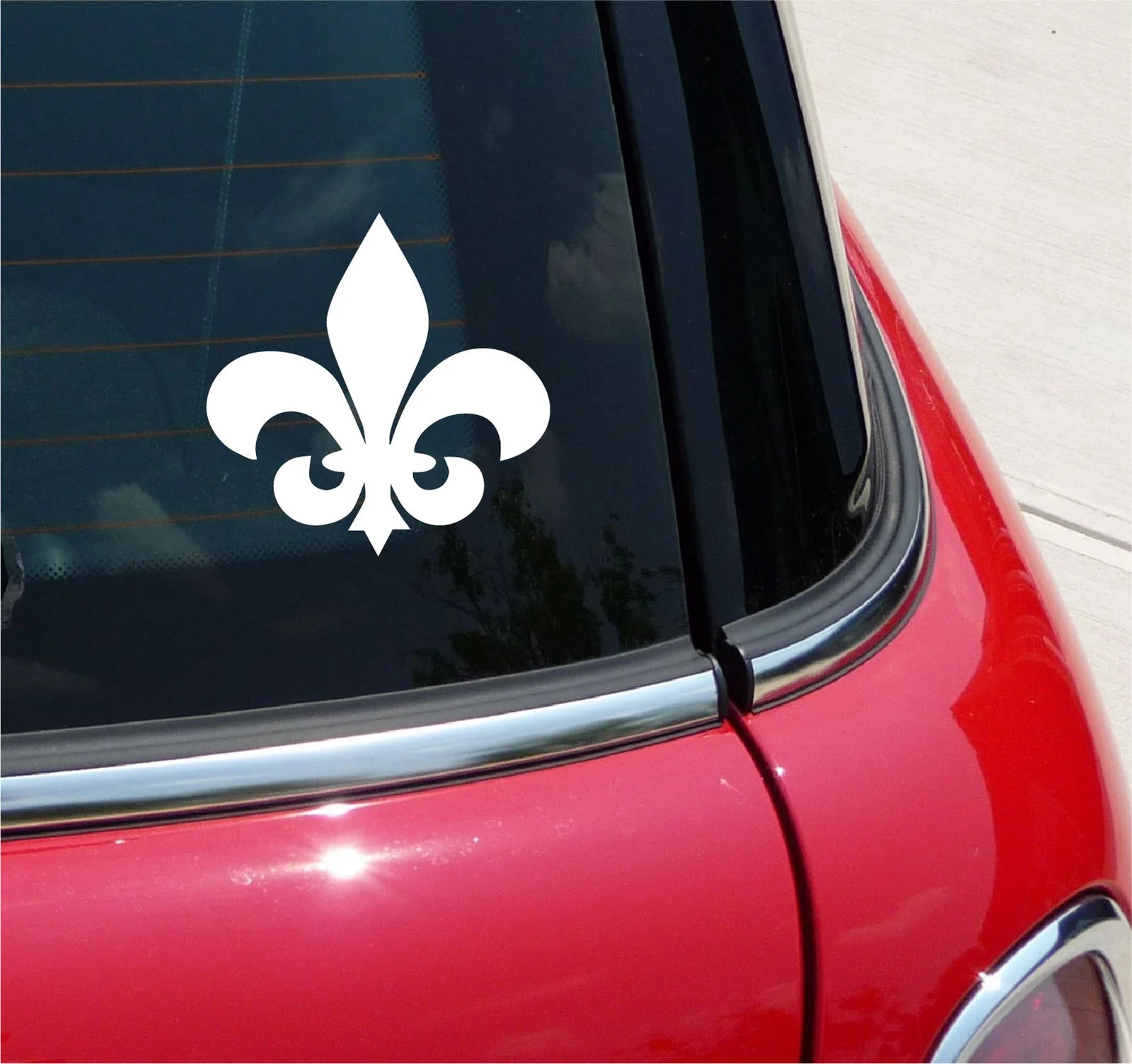 FLEUR DE LIS STICKER VINYL DECAL LYS LILY FLOWER CAR WINDOW WALL FRANCE DIE CUT