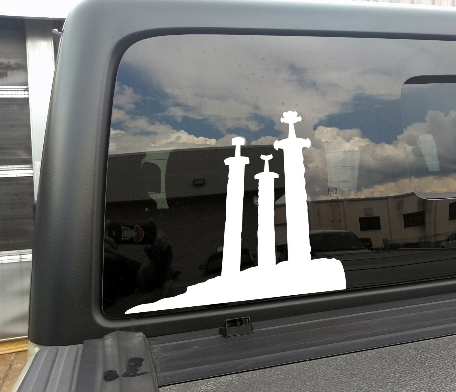 Swords in Rock Sverd I Fjell Vinyl Decal Norway Viking Monument Die Cut Sticker