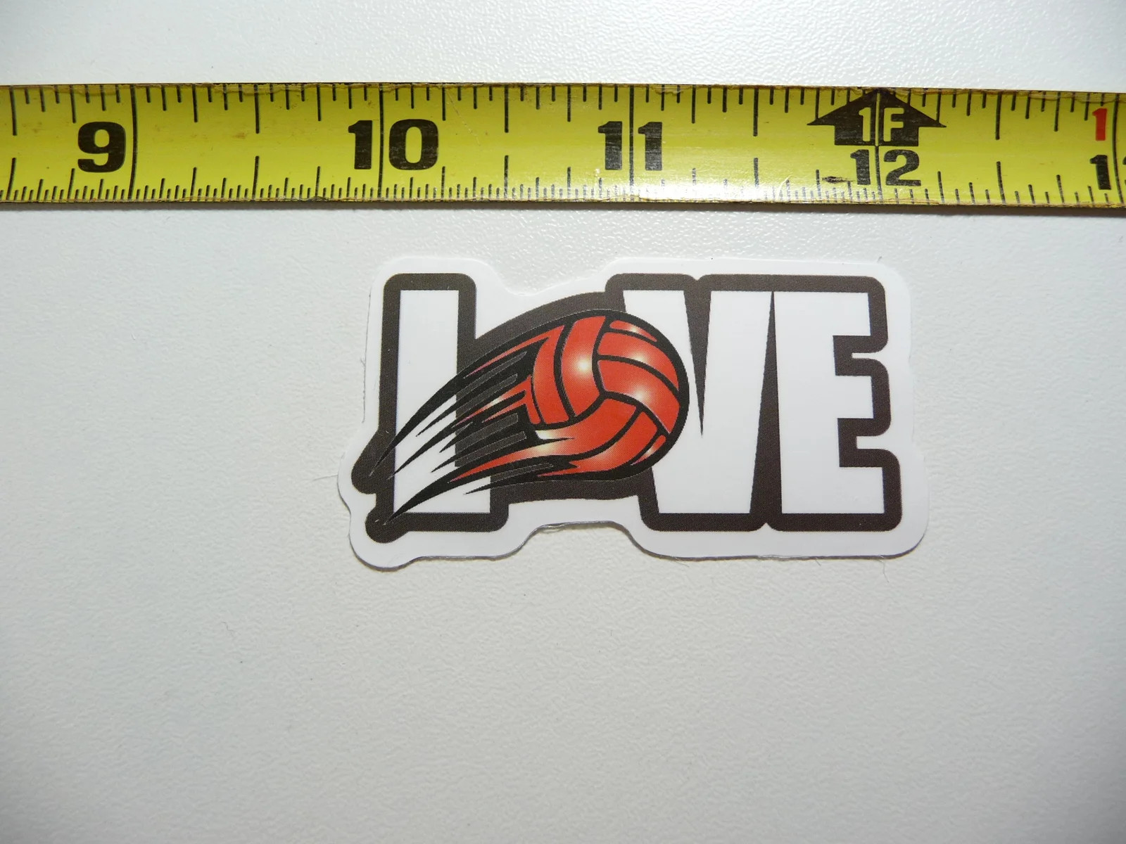 VOLLEYBALL LOVE SMALL STICKER DECAL GAME ATHLETIC SPORTS GAME FUNNY