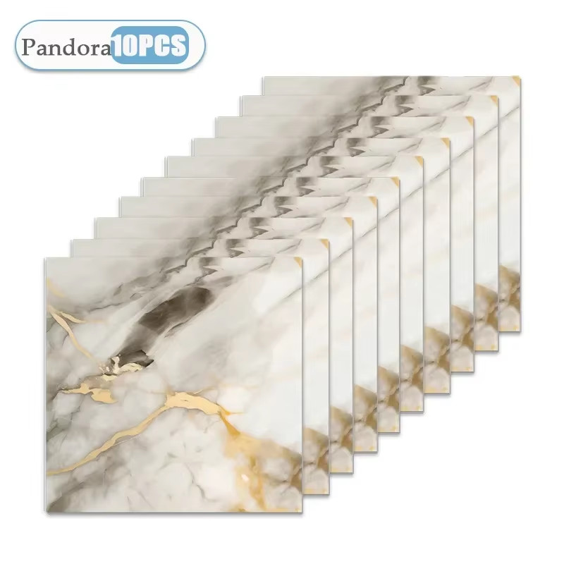 10/20/40PCS 30X30Cm Self Adhesive Wallpaper Waterproof Tile Stickers Floorsticke