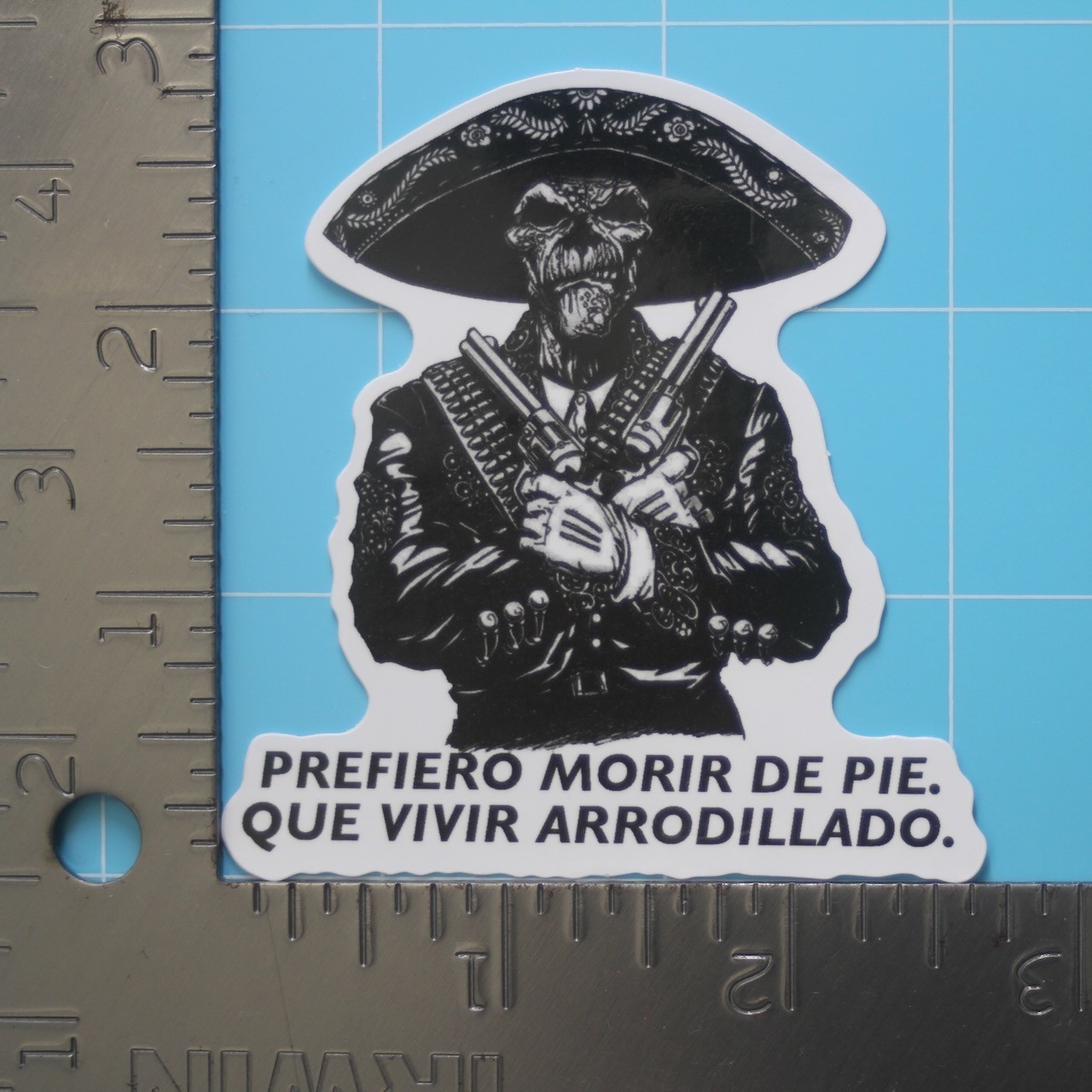 Mexican Sticker (BANDIDO ZAPATA) Chicano Mexico Pride, Gloss PVC Decal