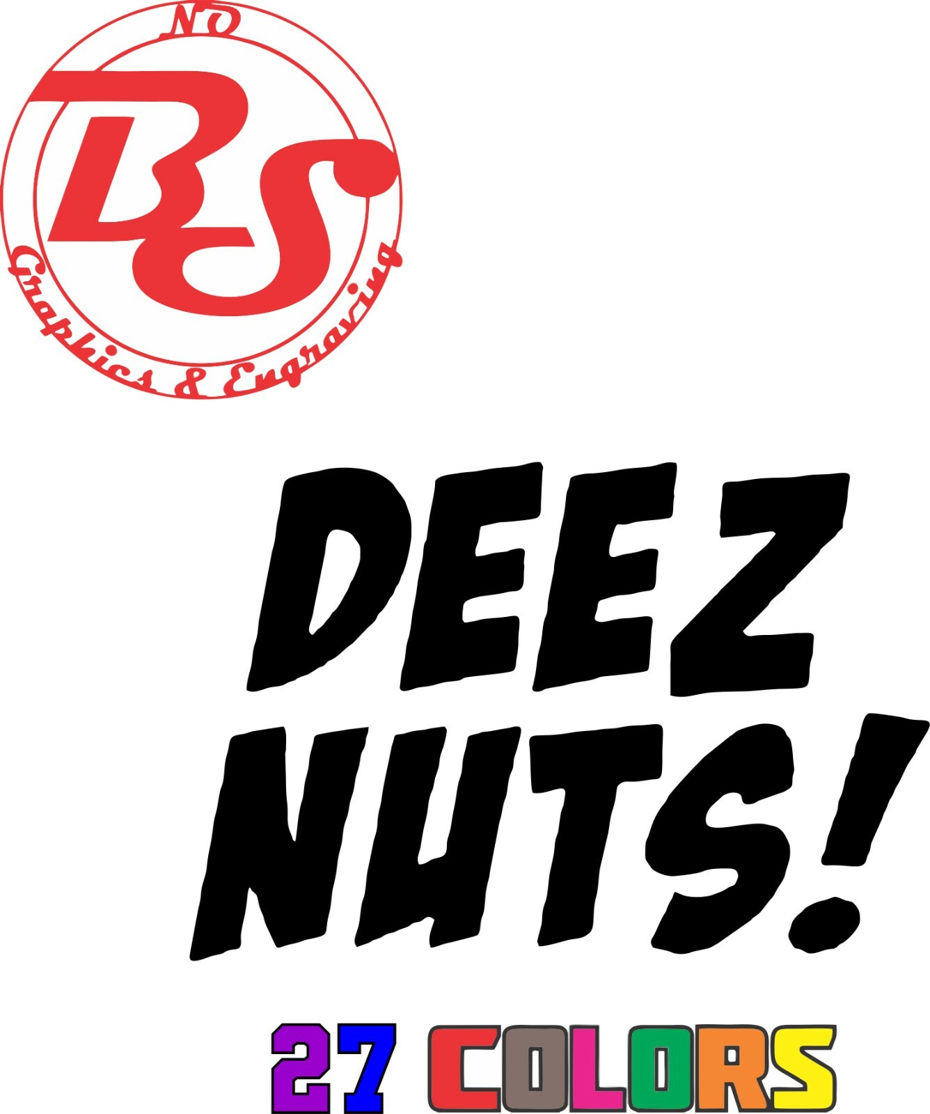 6″ DEEZ NUTZ Nuts Balls Matter Decal Offensive Funny Rude Adult Joke JDM noBS