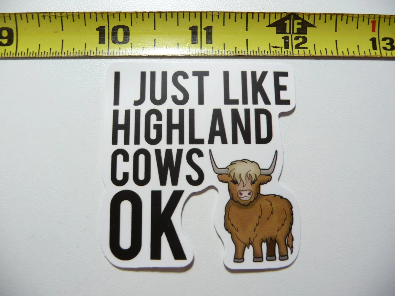 HIGHLAND COW CATTLE I LIKE SMALL STICKER DECAL FARM RANCH LIVESTOCK
