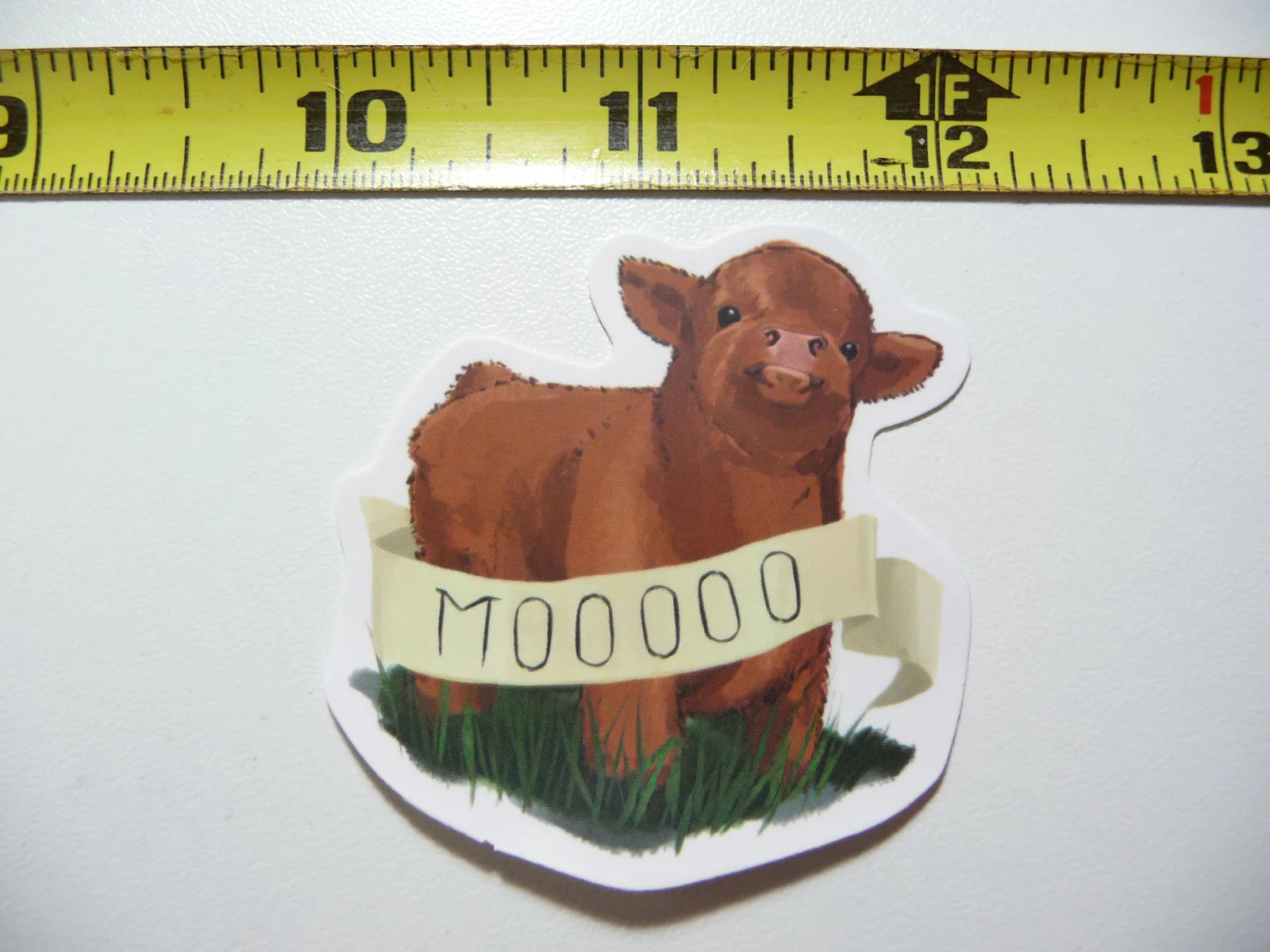 HIGHLAND COW CATTLE CALF MOOOO SMALL STICKER DECAL FARM RANCH LIVESTOCK