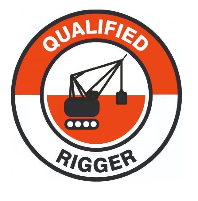 Qualified Rigger Hard Hat Sticker Decal