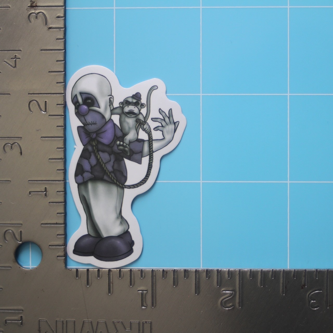 Homies Sticker (CLOWN MONKEY) Chicano Gangster Lowrider, Gloss PVC Decal